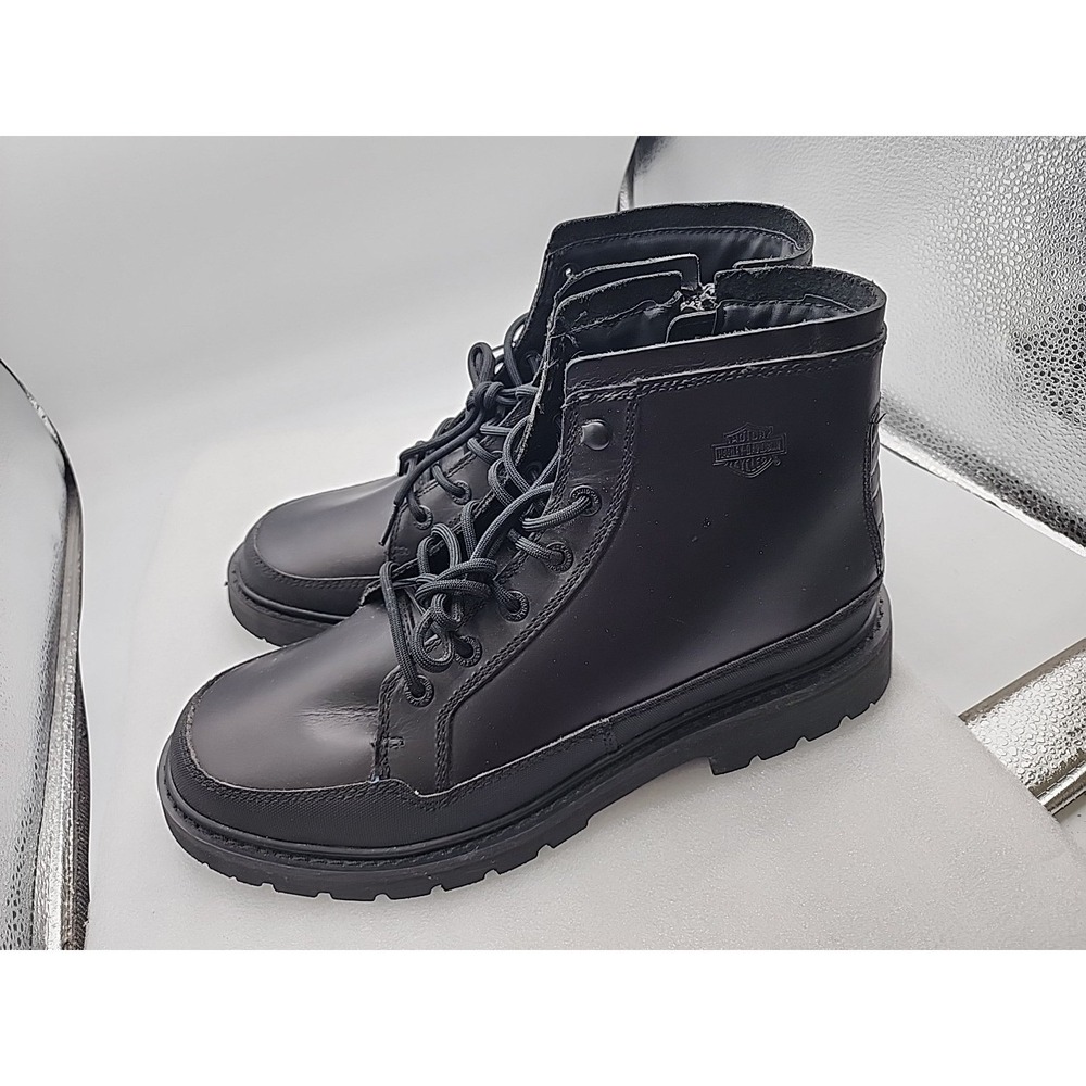 Harley Davidson Mens Black NWT Boots Size 11.5 M - Picture 5 of 11